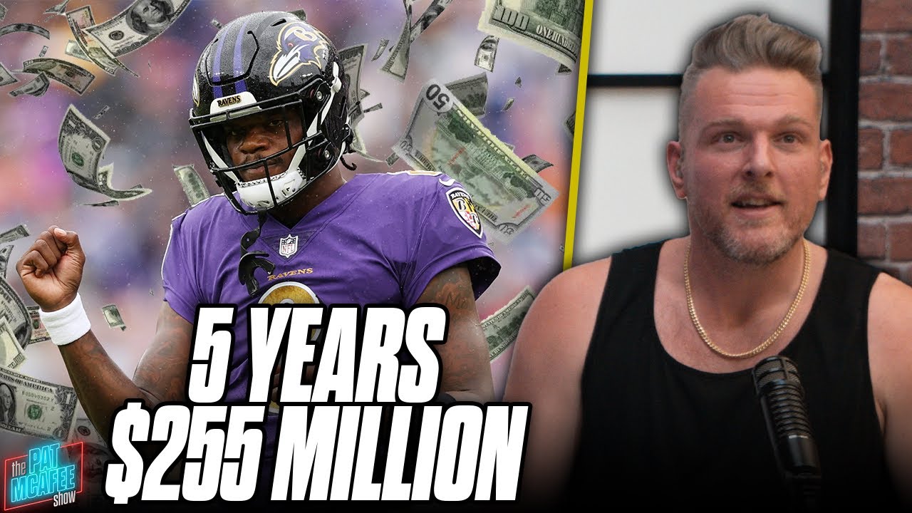 Lamar Jackson Signs 5 Year, $255M Deal, Negotiated Largest NFL Contract With No Agent?! | Pat McAfee