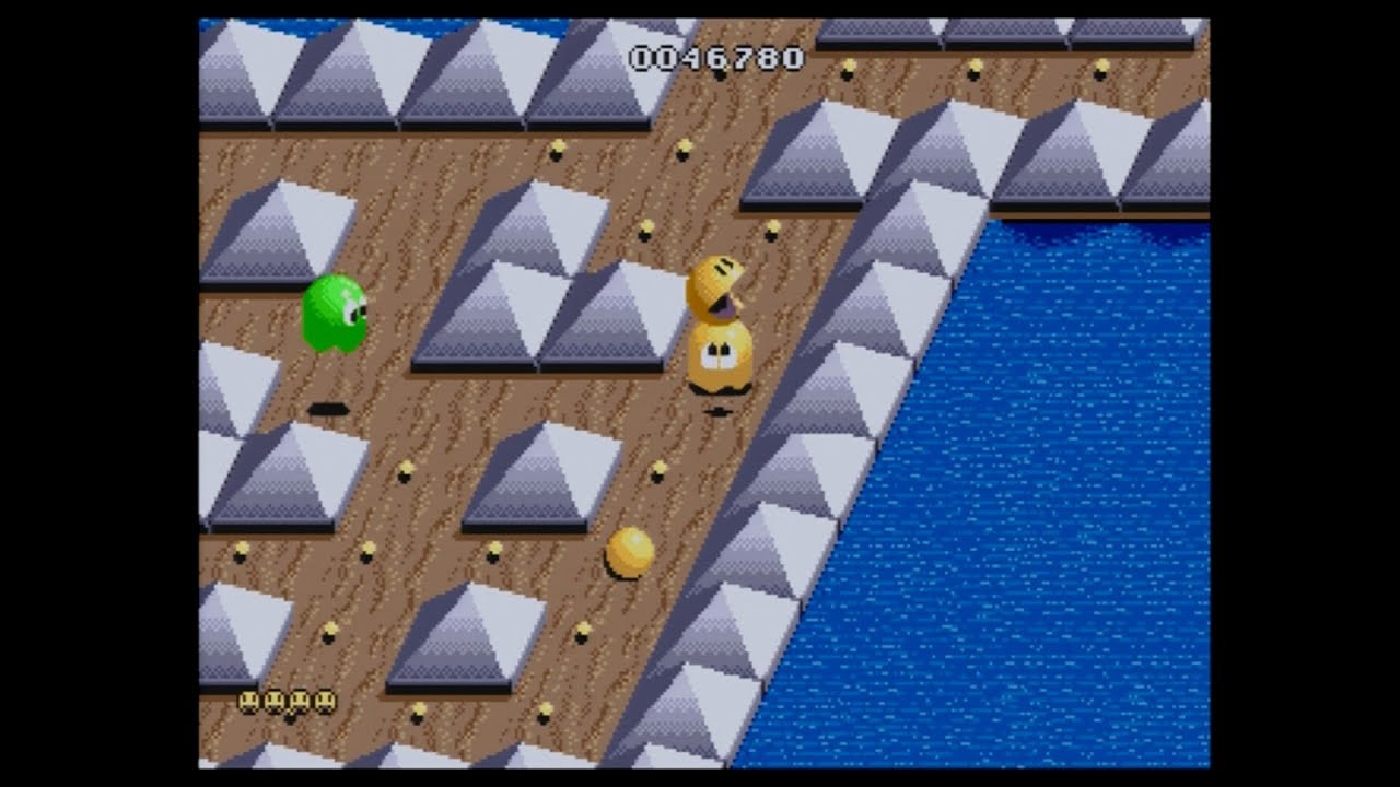 Pacmania Sega Genesis graphic rom hack