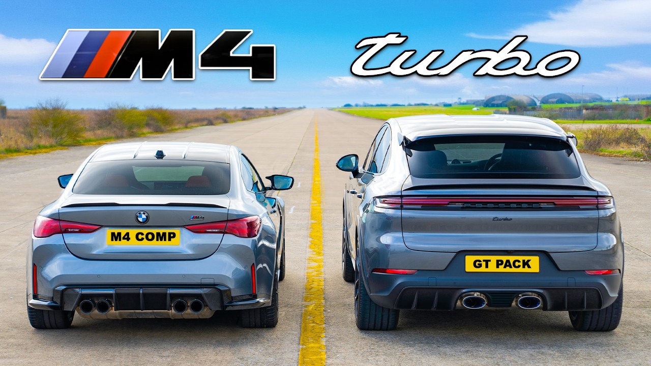 BMW M4 vs Porsche Cayenne Turbo: WYŚCIG