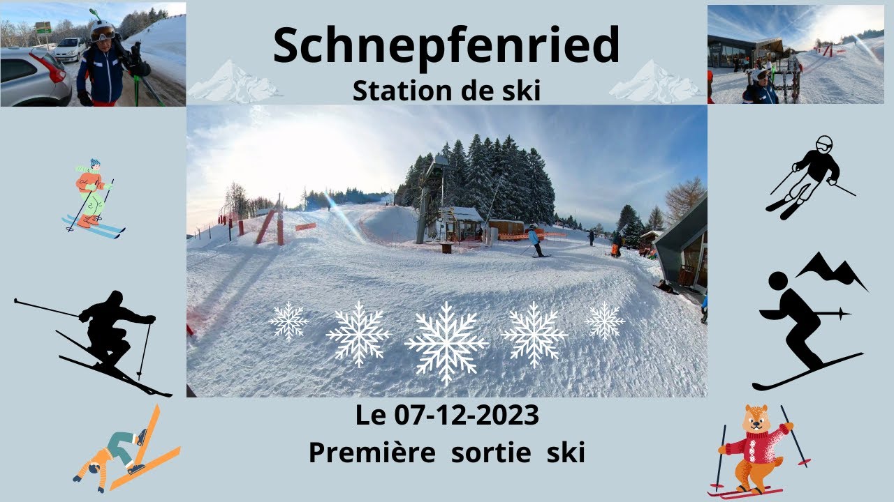 Premi&egrave;re neige saison 2023 2024 au Schnepfenried