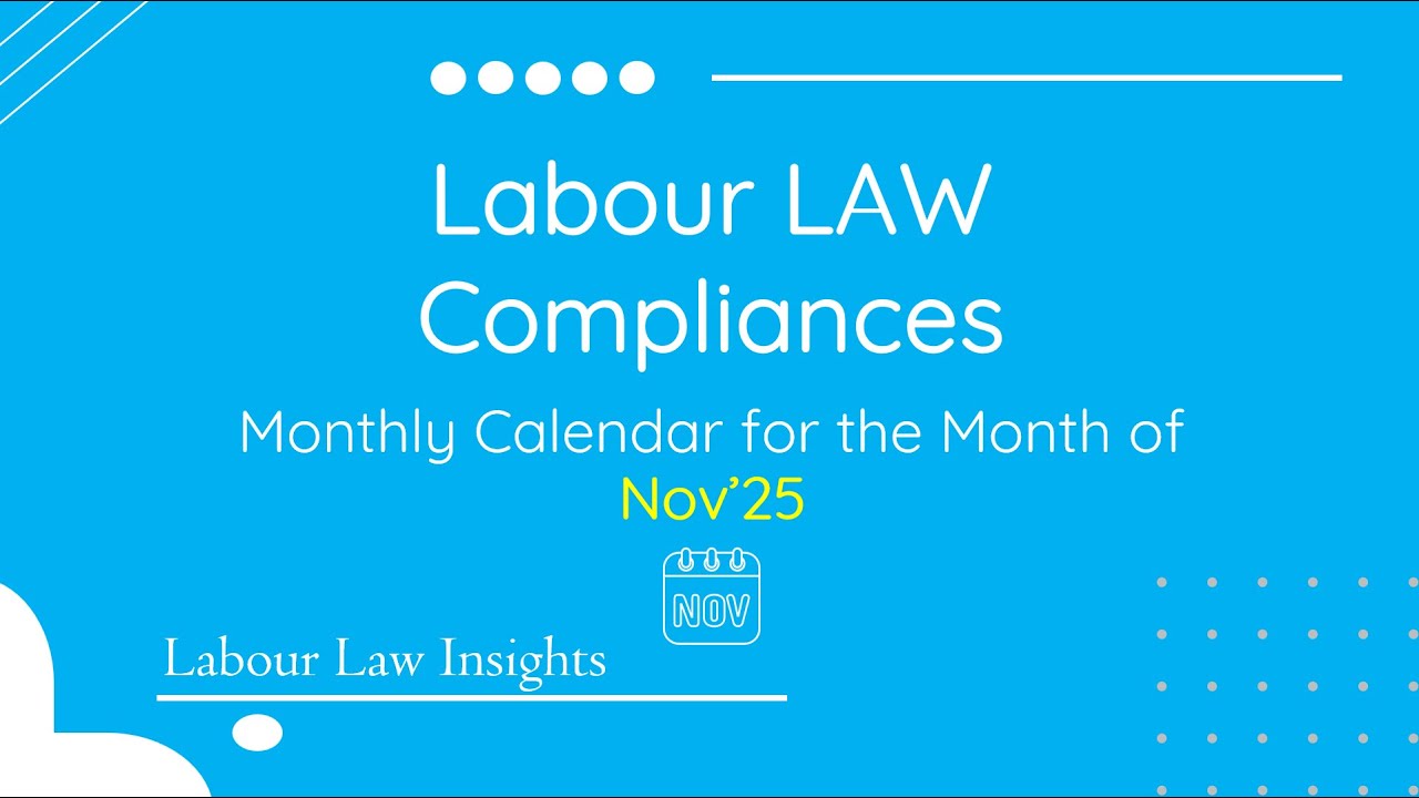 Monthly Compliance calendar Nov'25
