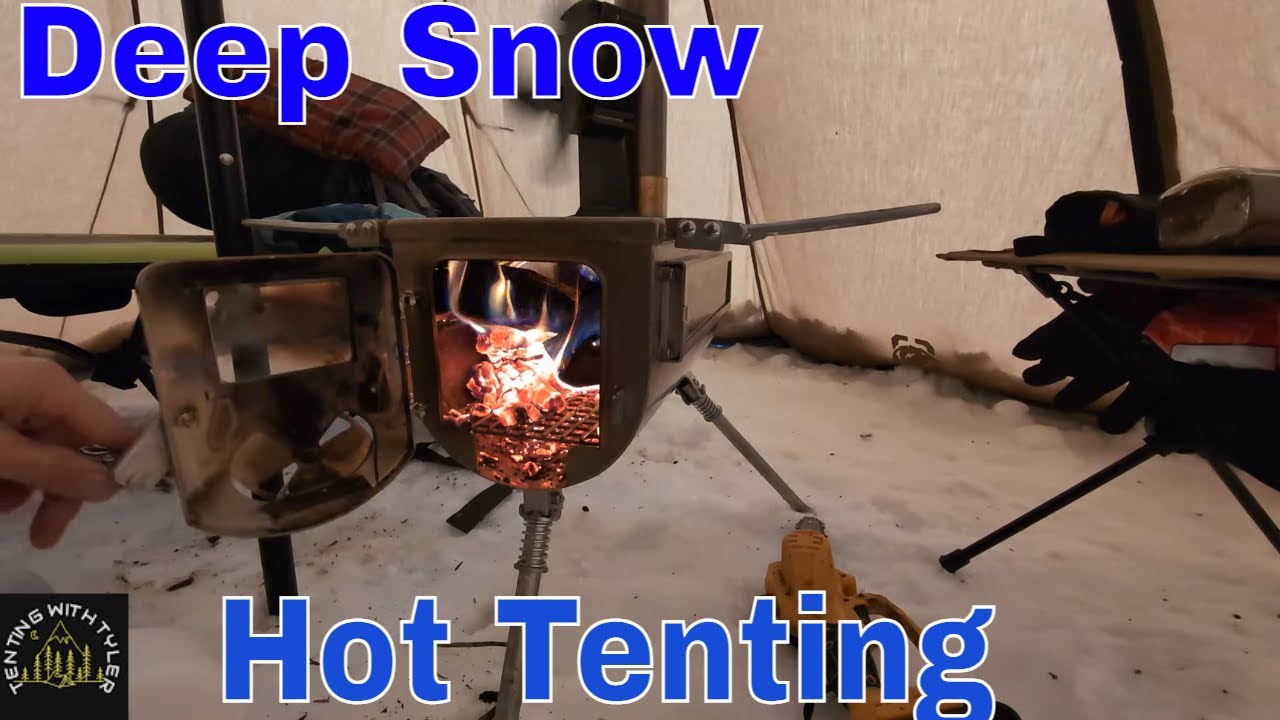 Hot Tenting in Deep Snow (no commentary)