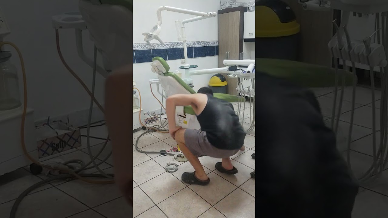 reparación de pedal fuga de aire equipo de odontológico