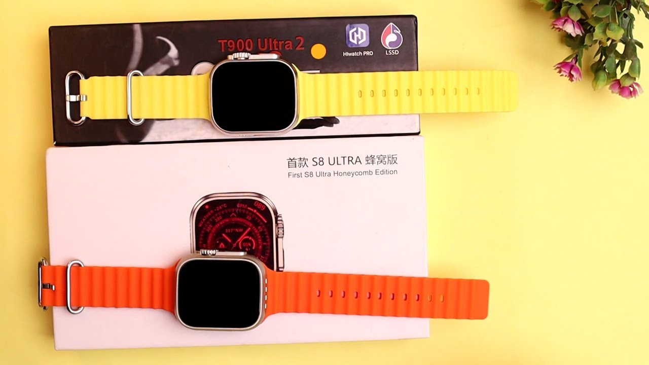 T900 Ultra 2 vs S8 Ultra 4G Smart Watch Boot Speed Comparison
