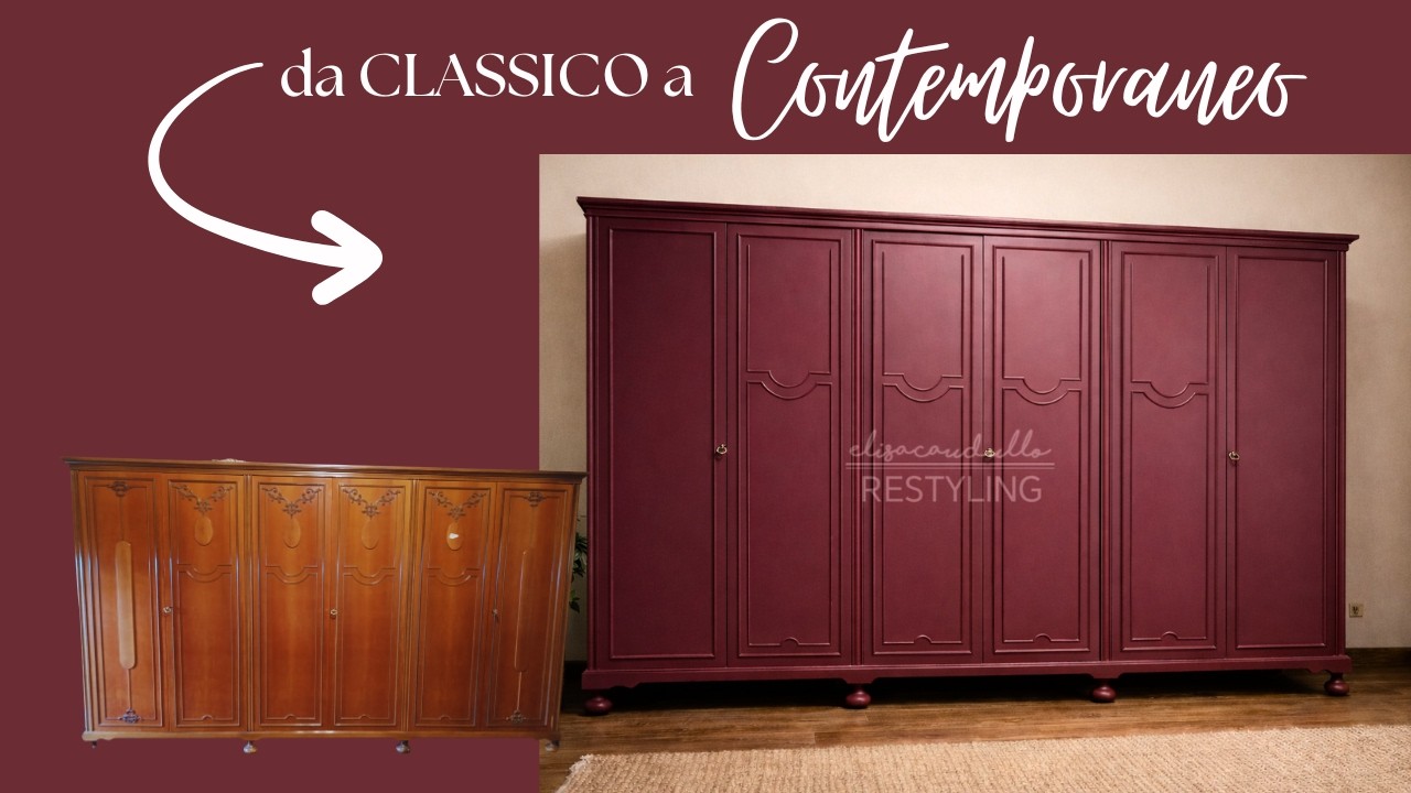 Come rinnovare un armadio classico senza carteggiare | Tutorial restyling