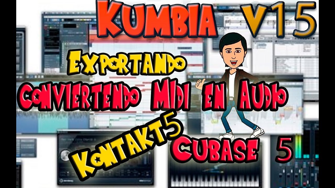 Exportando instrumento midi a pista de audio en Cubase 5(2016)TUTORIAL!