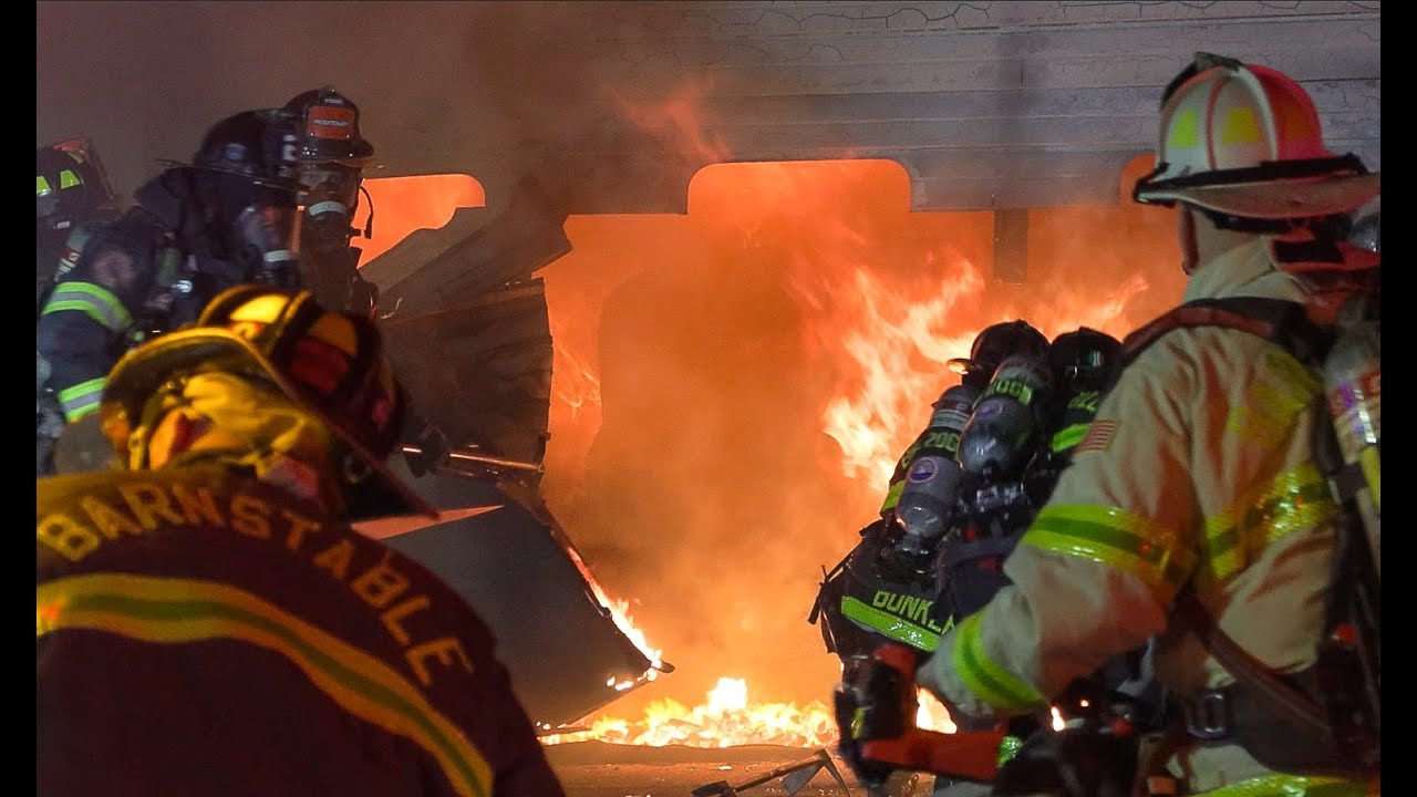 *** WATCH *** CREWS BATTLE STRUCTURE FIRE AT CAPE COD COLLISION