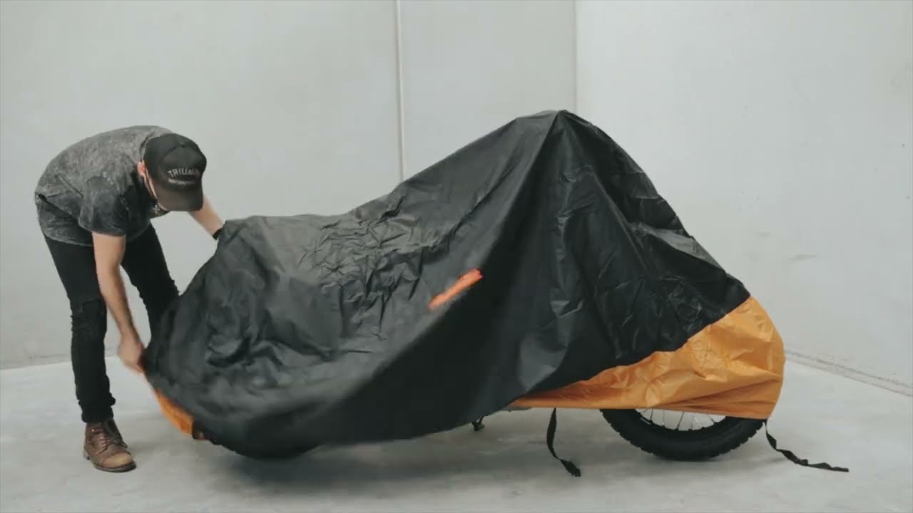 XYZCTEM Orang & Black motorcycle cover review