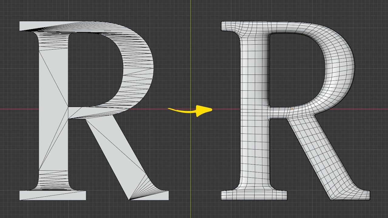 The Right Way to fix Text Topology in Blender
