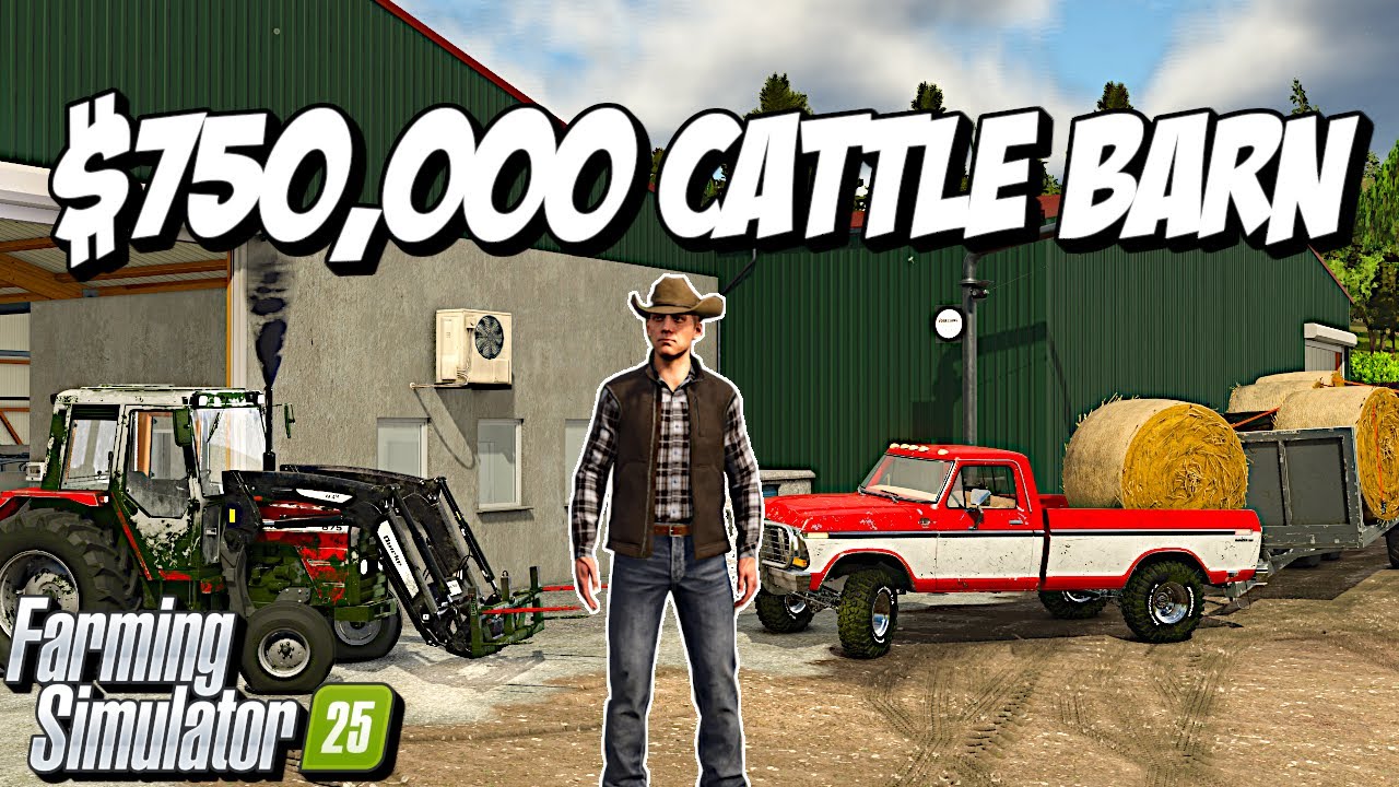 Строительство лучшего ранчо для скота в Farming Simulator 25