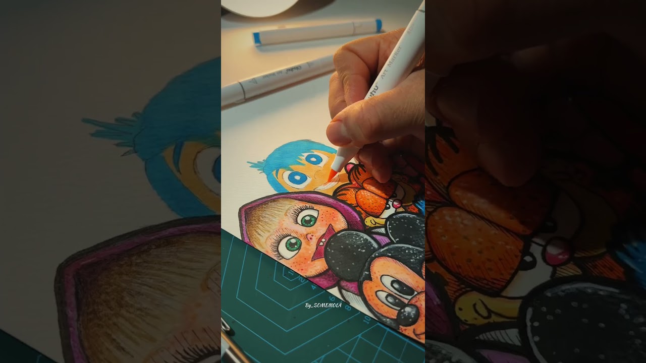 &ldquo;Joy from Insideout&rdquo; 😍Who&rsquo;s next !#insideout #disney #pixar #art #joy