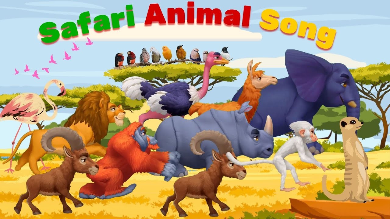 ABC Safari Animal Sounds Song | Nursery Rhymes for Babies | Learn Animals