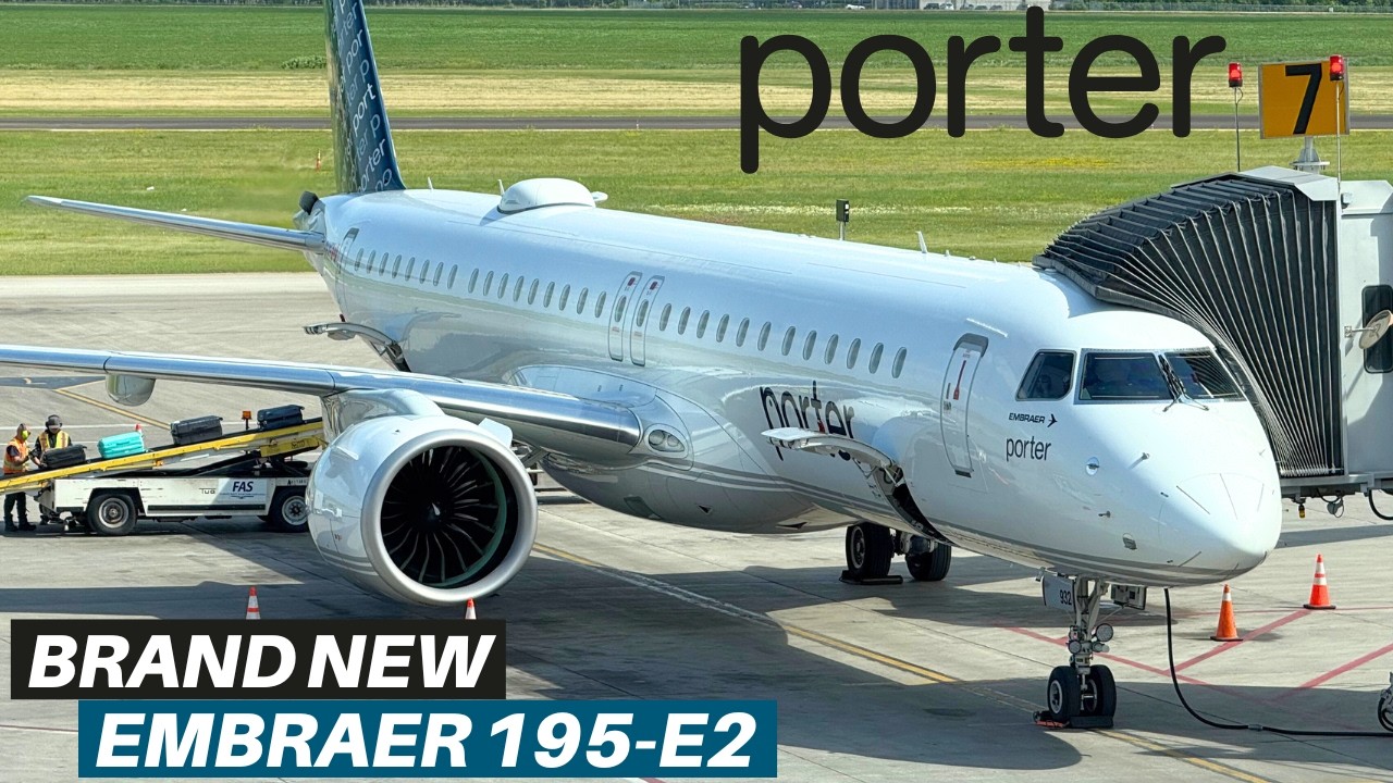 PORTER AIRLINES BRAND NEW EMBRAER 195-E2 | Toronto - Winnipeg | Flight Review