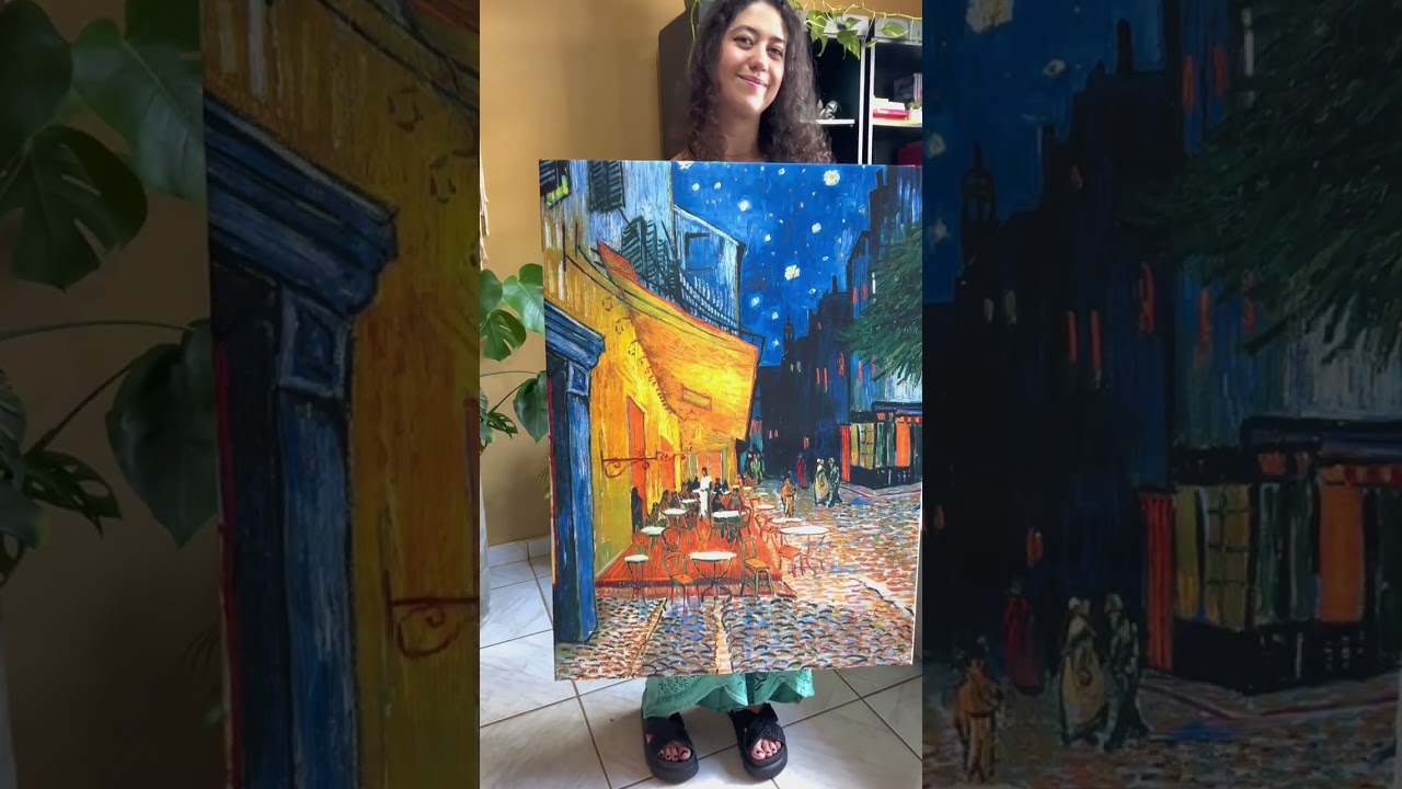 Terraço do Café à Noite (1888) – Vincent van Gogh  #art #vangogh #quadrosdecorativos #decoração 