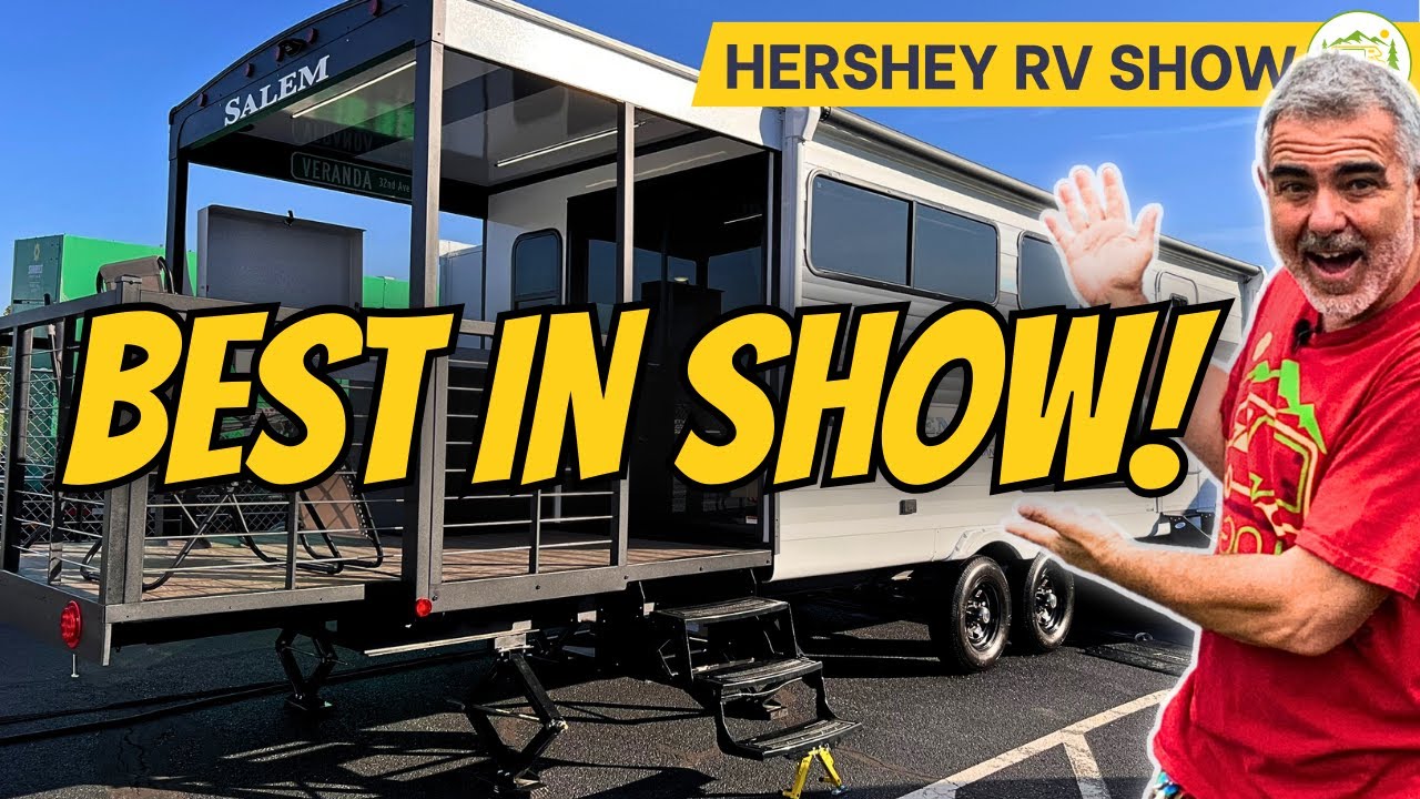 Best Travel Trailer with Bathroom, Deck, and Outdoor Kitchen