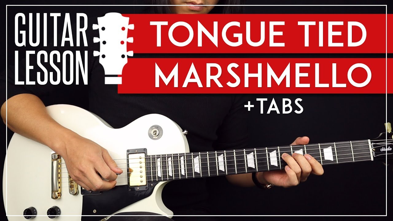 Tongue Tied Guitar Tutorial 🎸 Marshmello YUNGBLUD Guitar Lesson |Easy Chords + TAB|