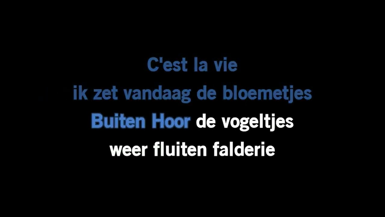 Rene Riva C´est la vie. Karaoke. (Pitch-2).