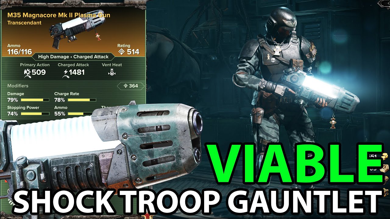 Is the Plasma Gun VIABLE for Shock Troop Gauntlet? | Warhammer 40K: Darktide | Damnation