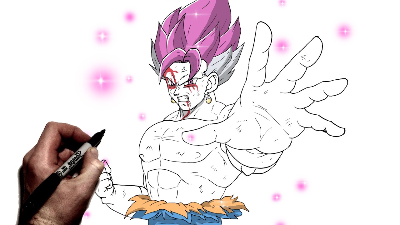 How To Draw Ultra Vegito | Step By Step | Dragon Ball