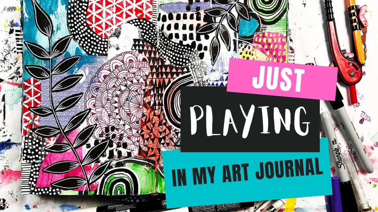 just playing in my art journal!
