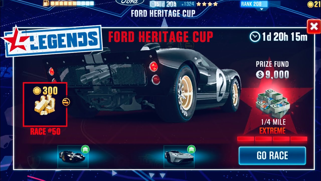 CSR2-Ford Heritage Cup Races 40-50