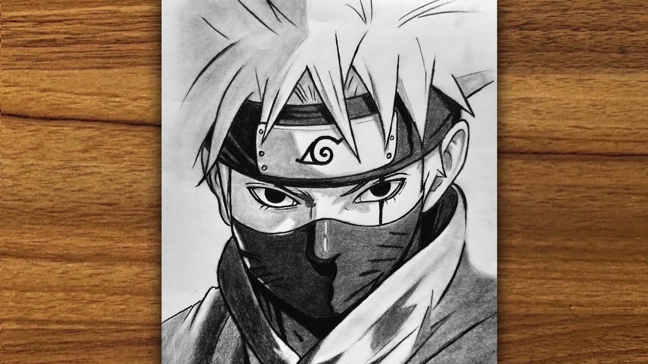 Easy Kakashi Drawing | How to Draw Kakashi Hatake | Step by Step for Beginners | Pencil Drawing Easy