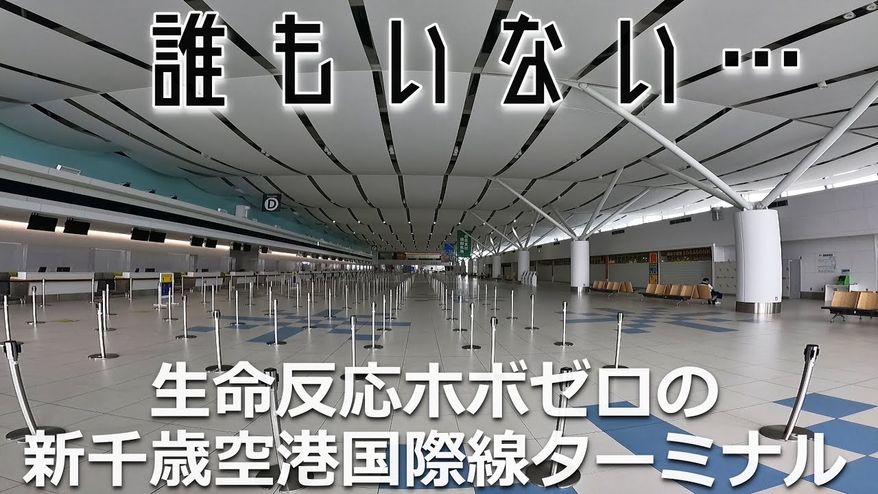 【ホボ無人】生命反応の殆どない新千歳空港国際線ターミナルを歩く。