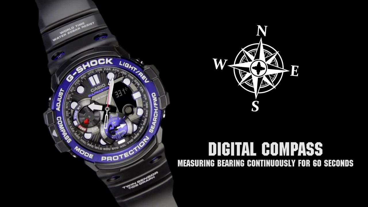 CASIO G SHOCK GULFMASTER GN 1000 product video