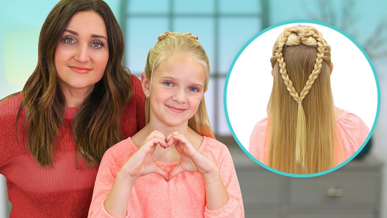 How to Create a MERMAID HEART Braid | 2019 Valentine&rsquo;s Day Hairstyles