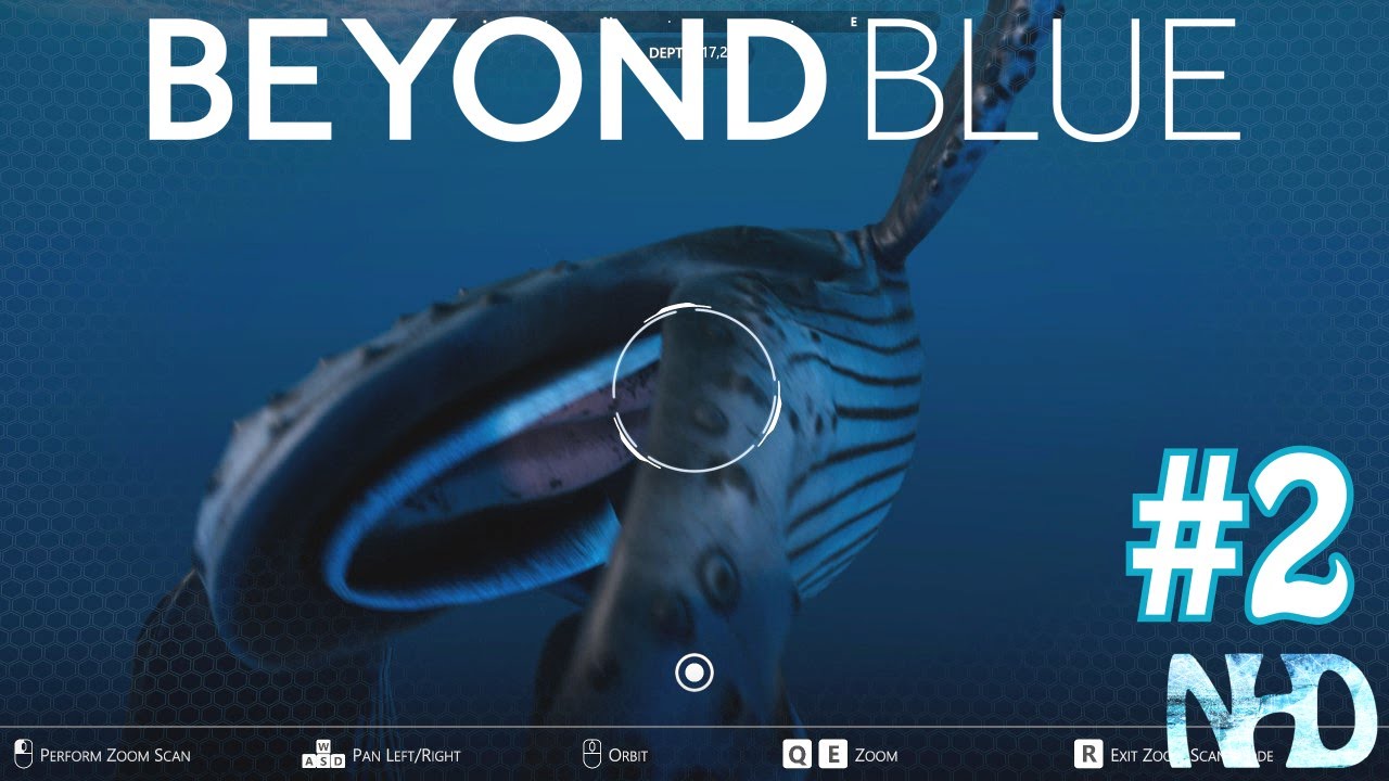 Let's Play Beyond Blue (pt2) Day#2 Manta Drone, Sperm Whale scanning