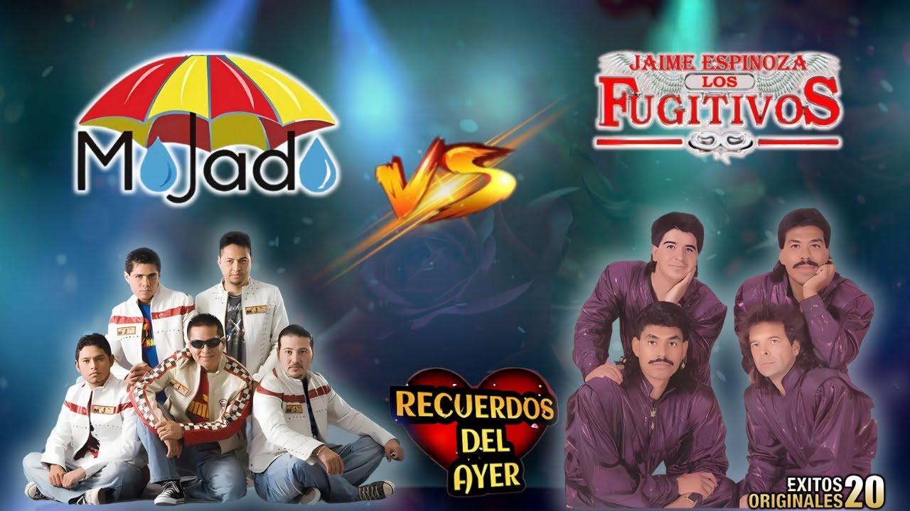 Grupo Mojado Y Los Fugitivos 💘❤️ Mix Romanticas ❤️30 Grandes Exitos Romanticas