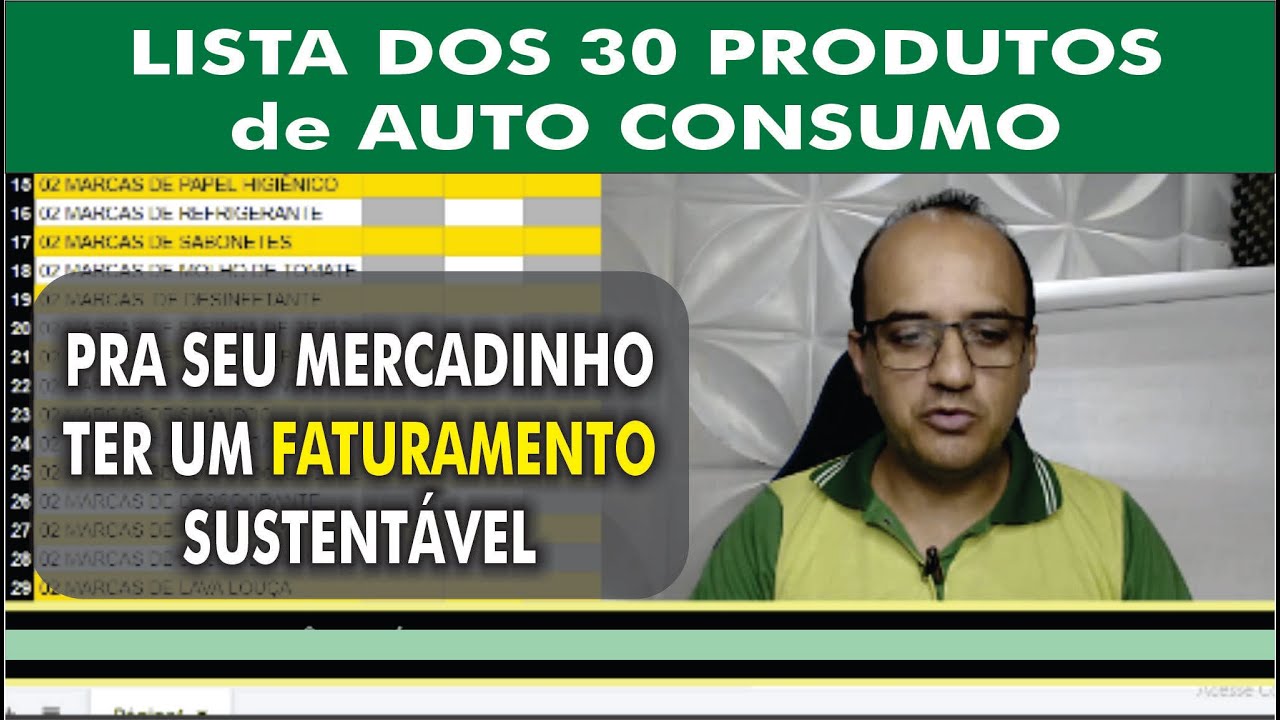 Lista dos 30 produtos de alto consumo pra seu Mercadinho ter um Faturamento sustentável.