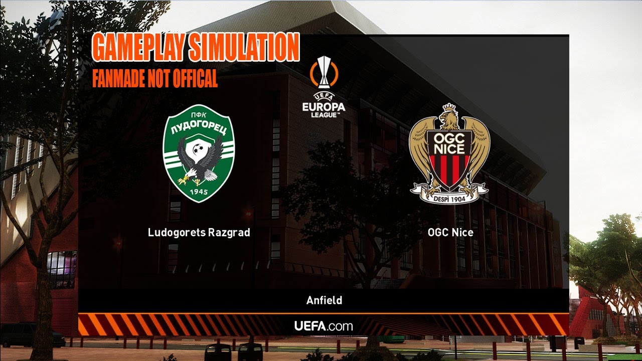 Ludogorets Razgrad vs OGC Nice | Europa League Gameplay Simulation | Fan-Made