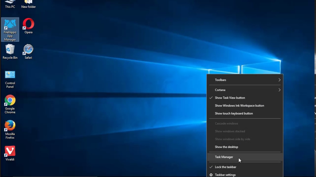 Uninstall FileHippo App Manager on Windows 10
