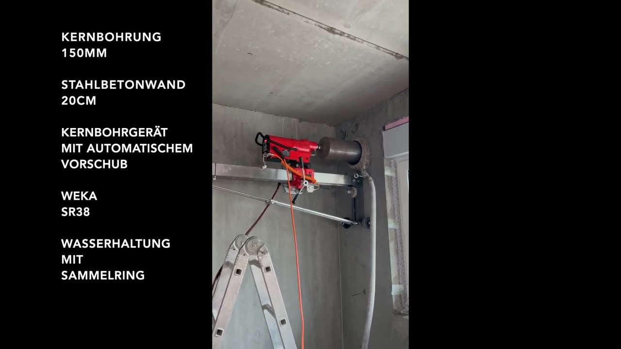 Kernbohrung mit automatischem Vorschub (KI-BETONBOHRUNG)