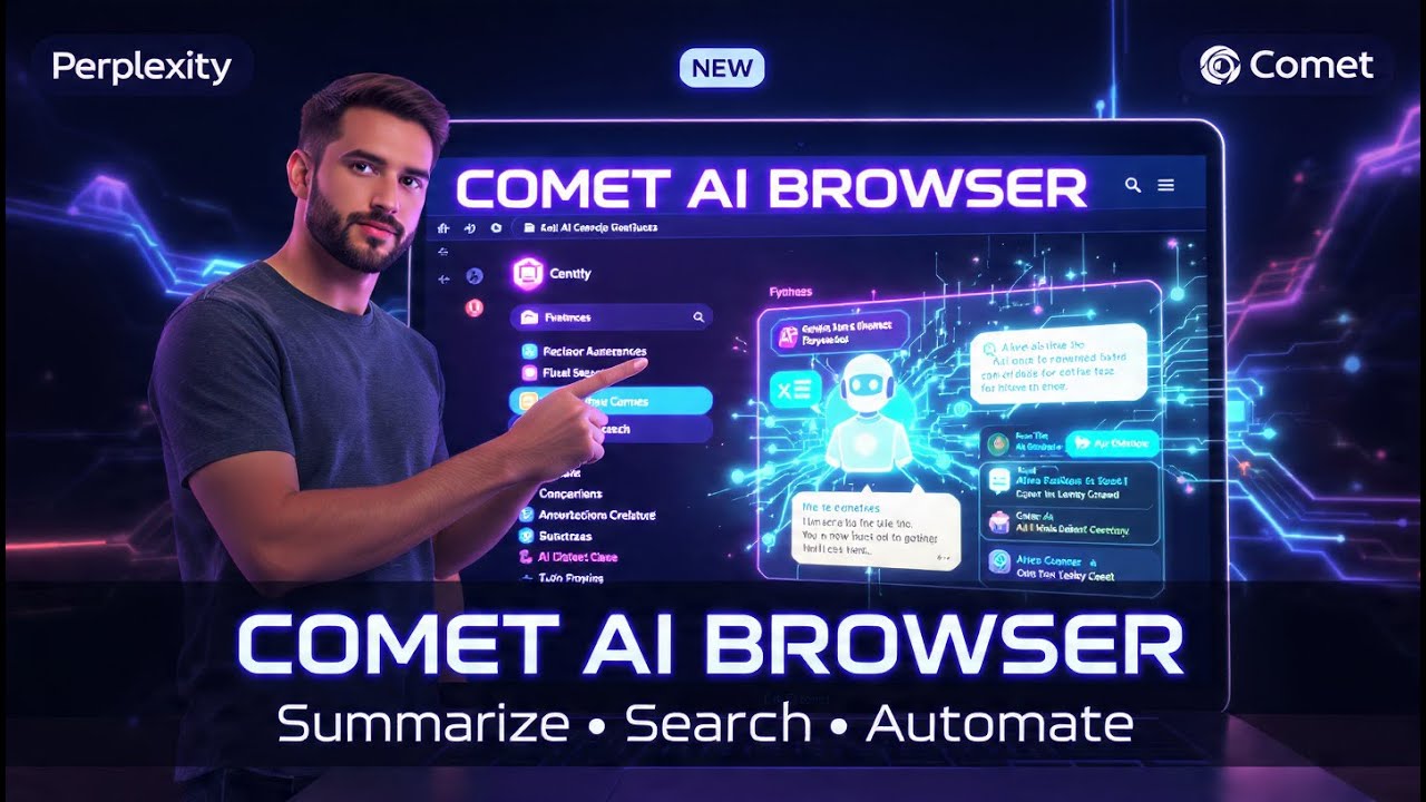 Perplexity Comet Browser: Built‑in AI Assistant That Browses With You!