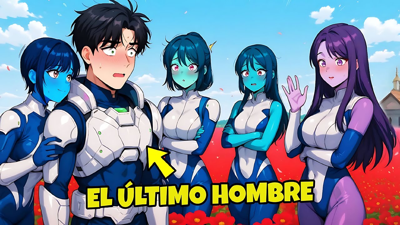 💥¡ES EL ÚLTIMO HOMBRE EN UN PLANETA DE HERMOSAS CHICAS ALIENÍGENAS! | RESUMEN MANHWA