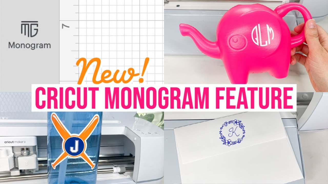 NEW MONOGRAM MAKER FEATURE IN CRICUT DESIGN SPACE