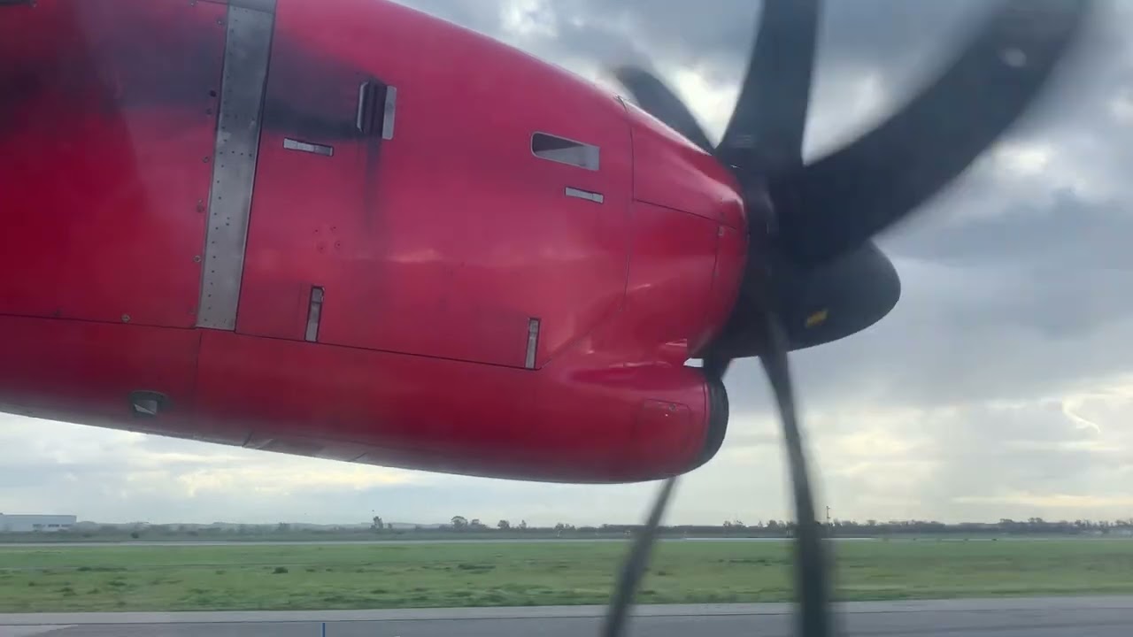 ROMA FIUMICINO (FCO) - approach and landing XZ2010 - BGY-FCO Aeroitalia (Air Connect) Atr72-600