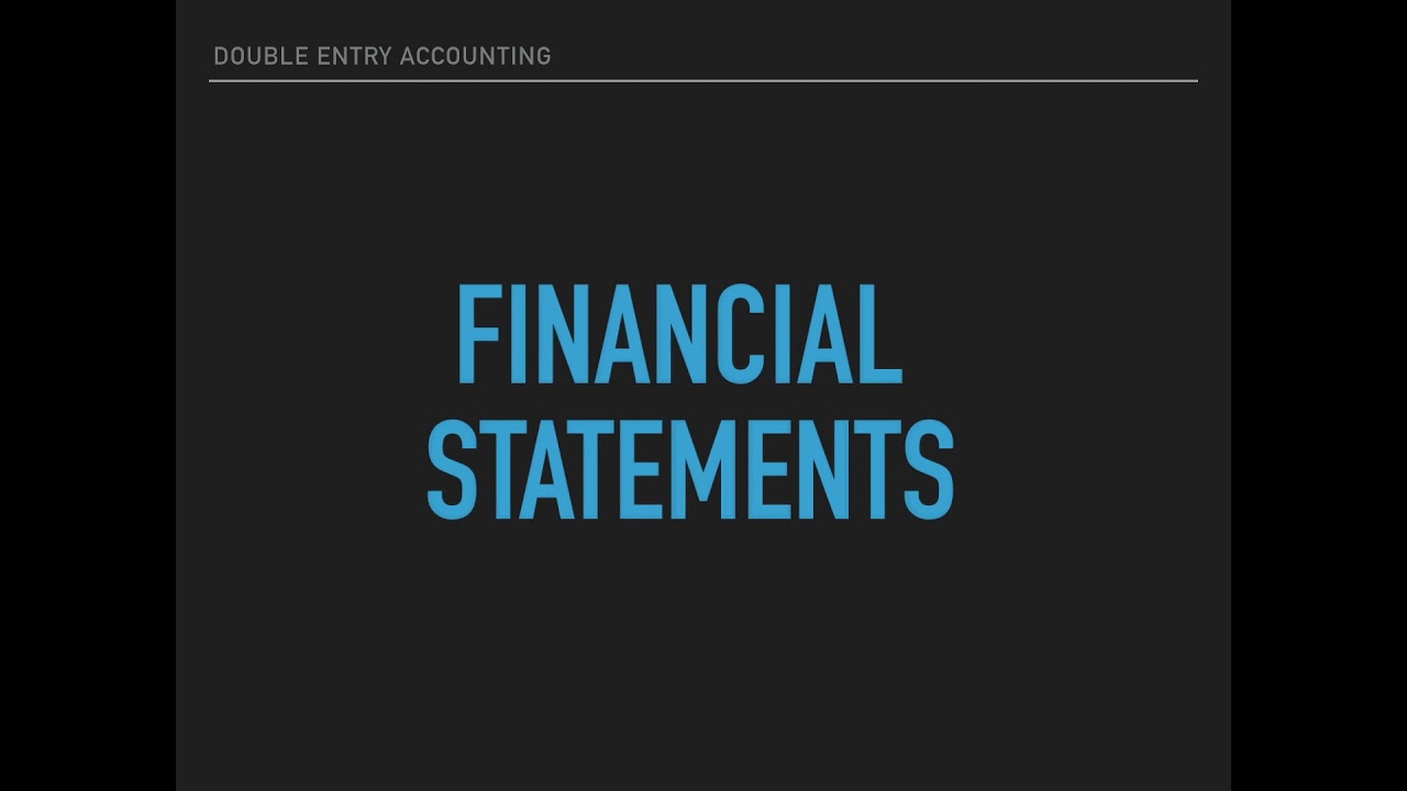 Introduction to Double Entry Accounting