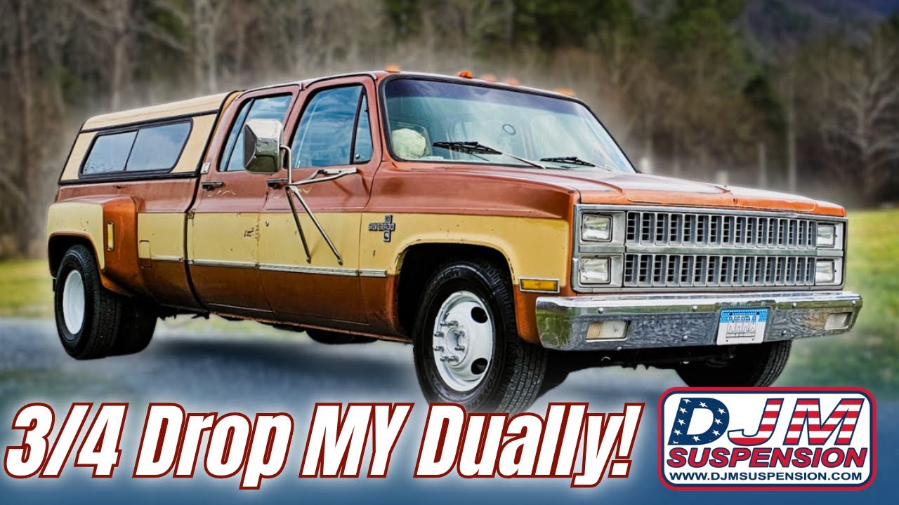 Опускание кузова на 3/4 на квадратном Chevrolet с подвеской DJM!!! Как опустить Chevrolet C30 в д...