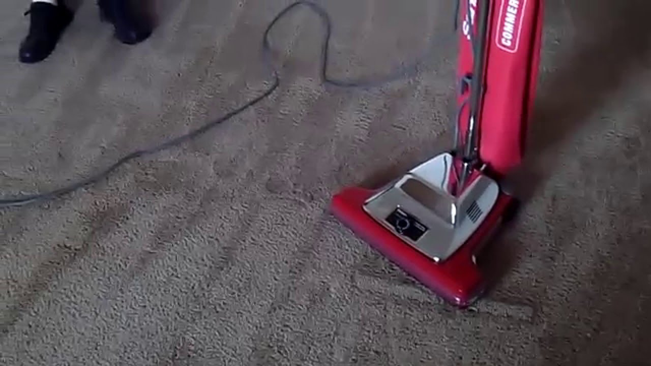 Using A Sanitaire SC899F To Post-Vacuum After Carpet Cleaning...