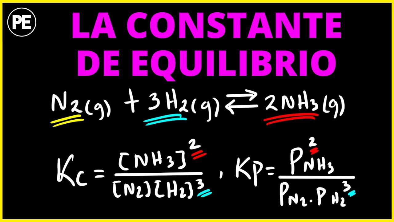 EXPRESIÓN de LA CONSTANTE DE EQUILIBRIO Kc y Kp - Ejercicios Resueltos