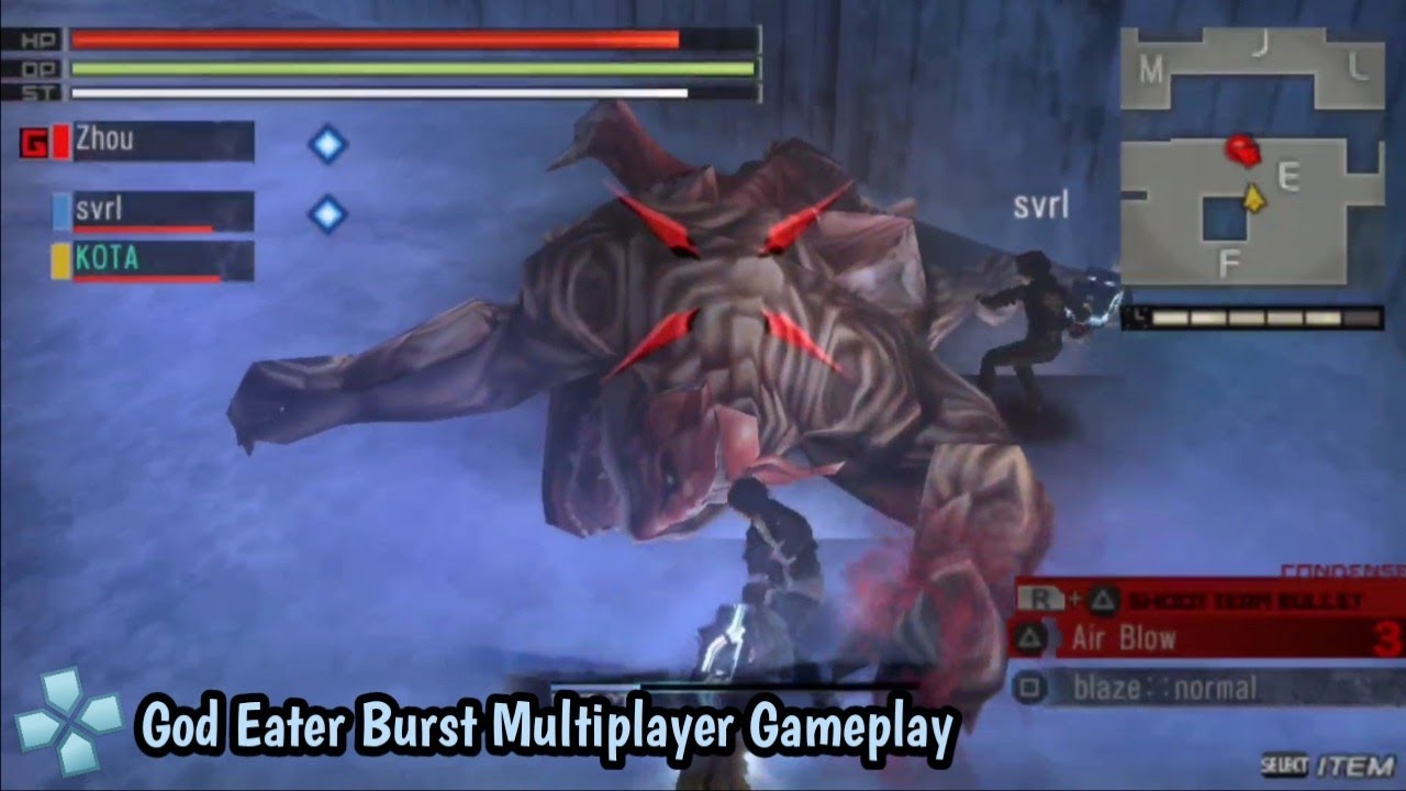 God Eater Burst Multiplayer Gameplay