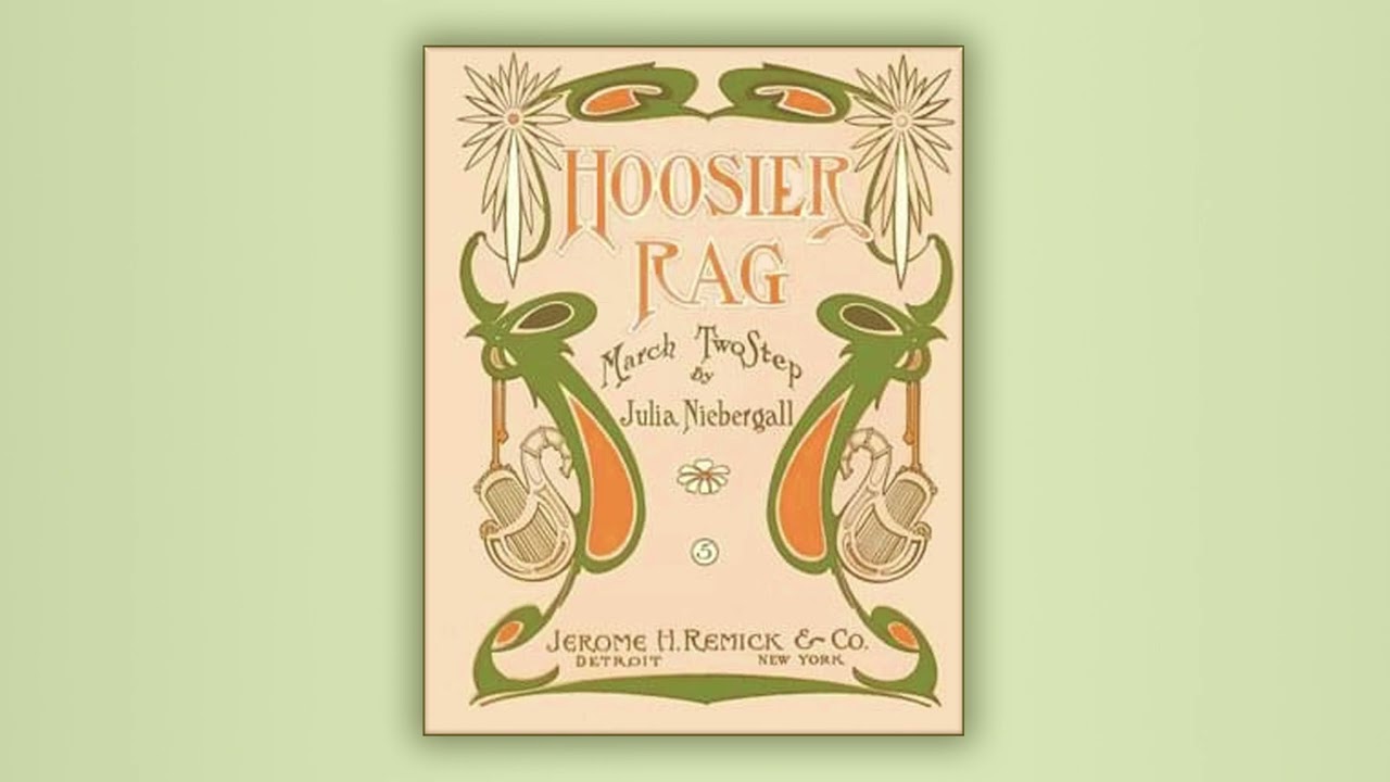 Hoosier Rag - Julia Lee Niebergall - RagTime - Midi - Piano - 1907