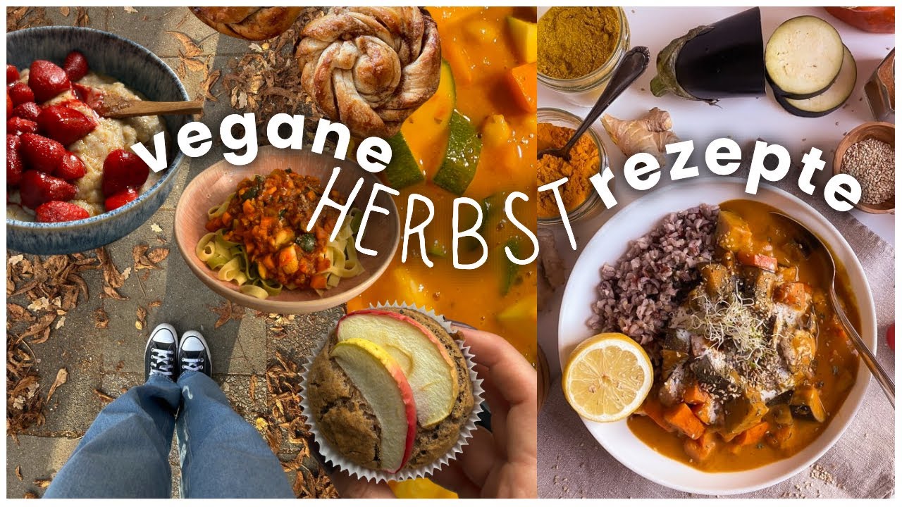 HERBSTLICHE VEGANE REZEPTE - comfort food Gerichte einfach & schnell kochen // gesund & gemütlich