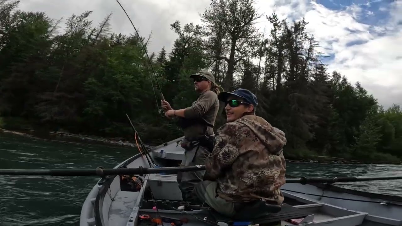 Fly fishing the Kenai River 
