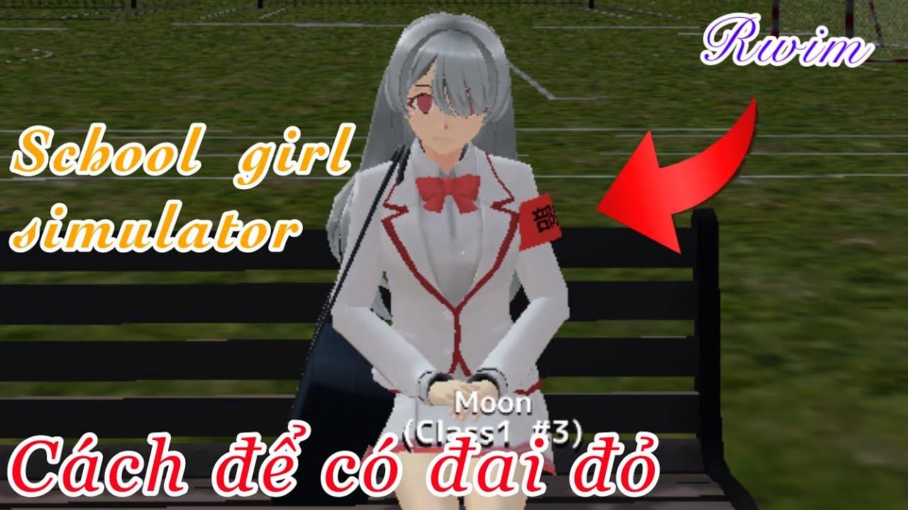 Cách đeo băng đỏ | School girl simulator