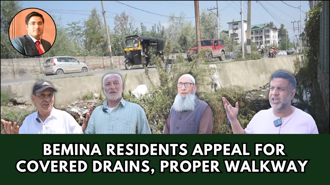 Bemina Residents Appeal for Covered Drains, Proper Walkway