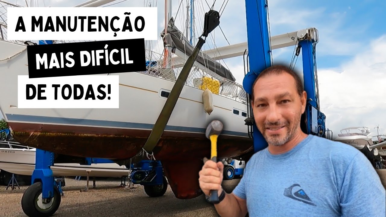 148 l DIFICULDADES na MANUTENÇÃO do nosso VELEIRO!! Barco fora da água em Cartagena - Colômbia.